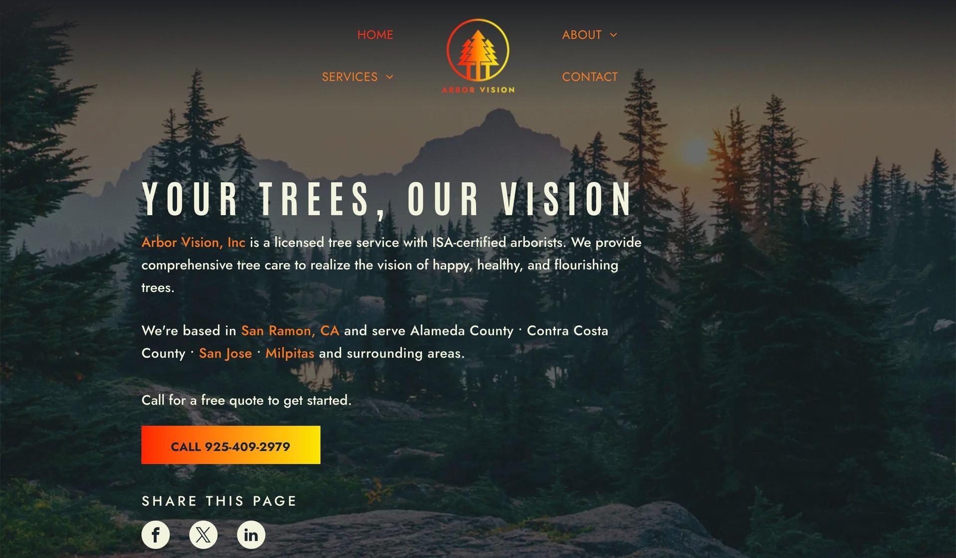 Arbor Vision Inc.-tree service websites