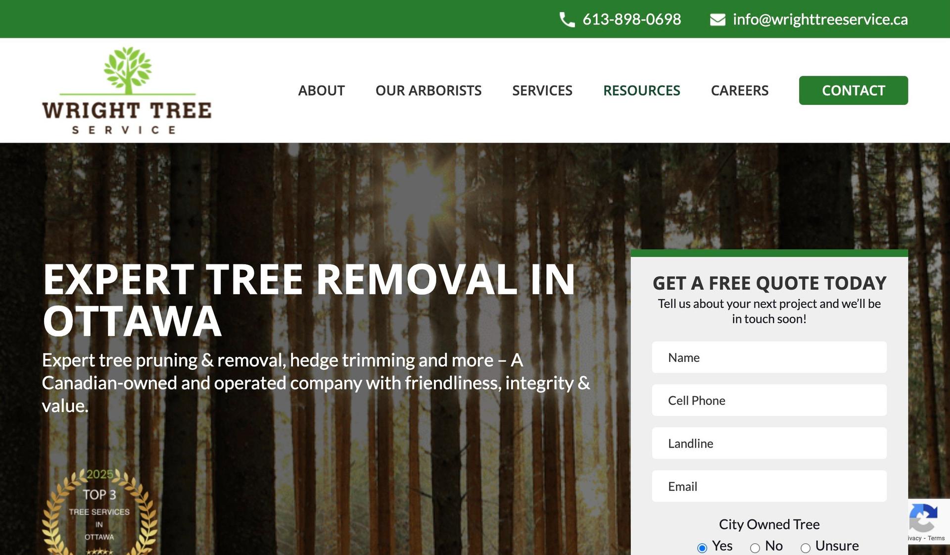 Wright Tree Service-tree service websites