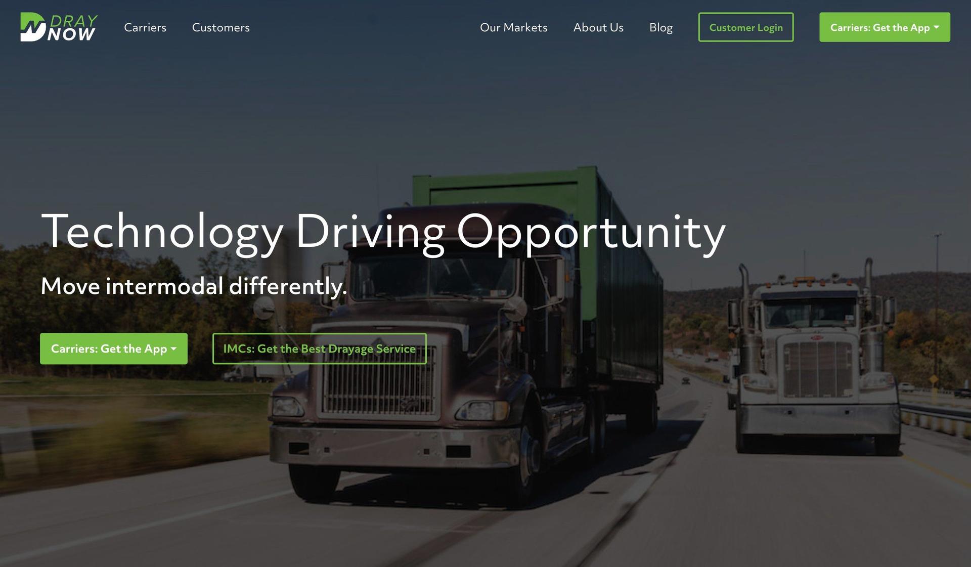 DrayNow-transportation websites