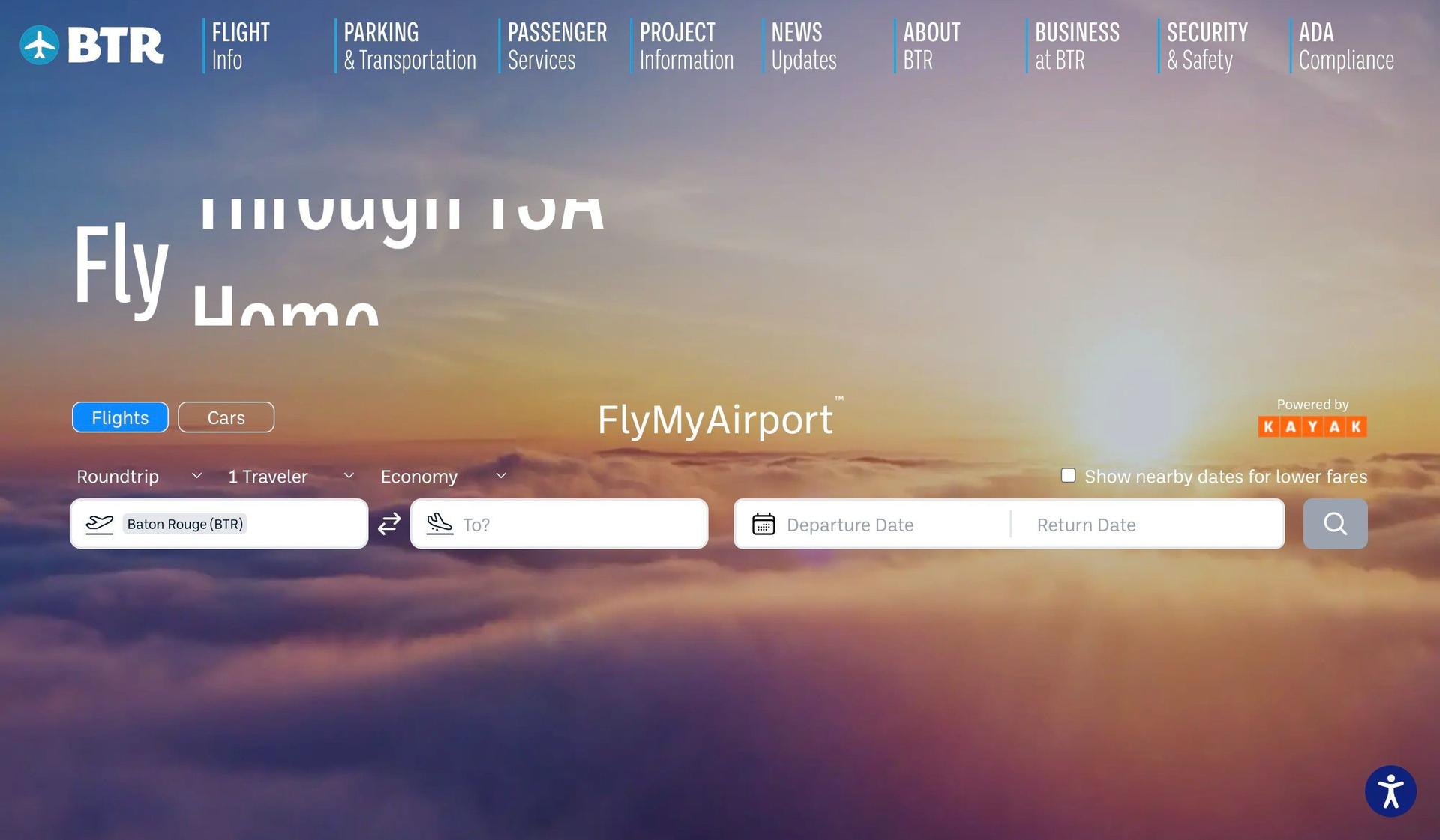 Fly BTR-transportation websites