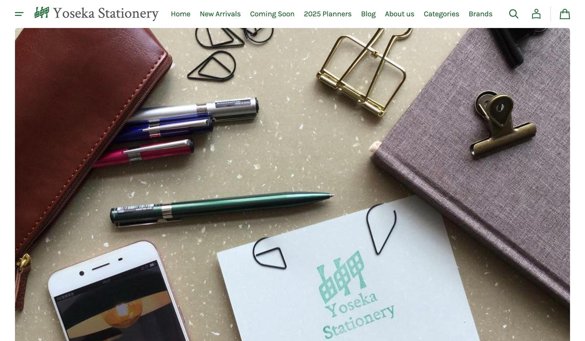 Yoseka Stationery-stationery business website designs