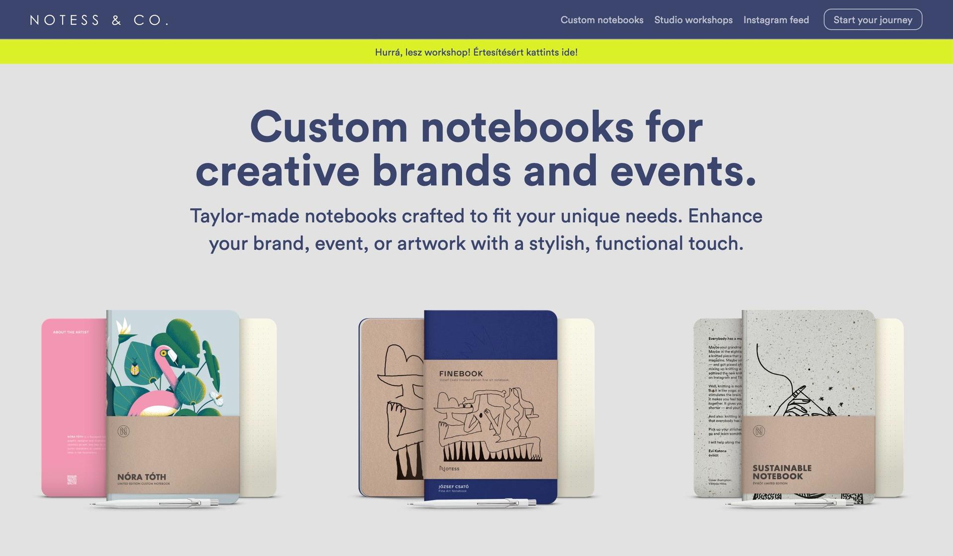 Notess-stationery business website designs