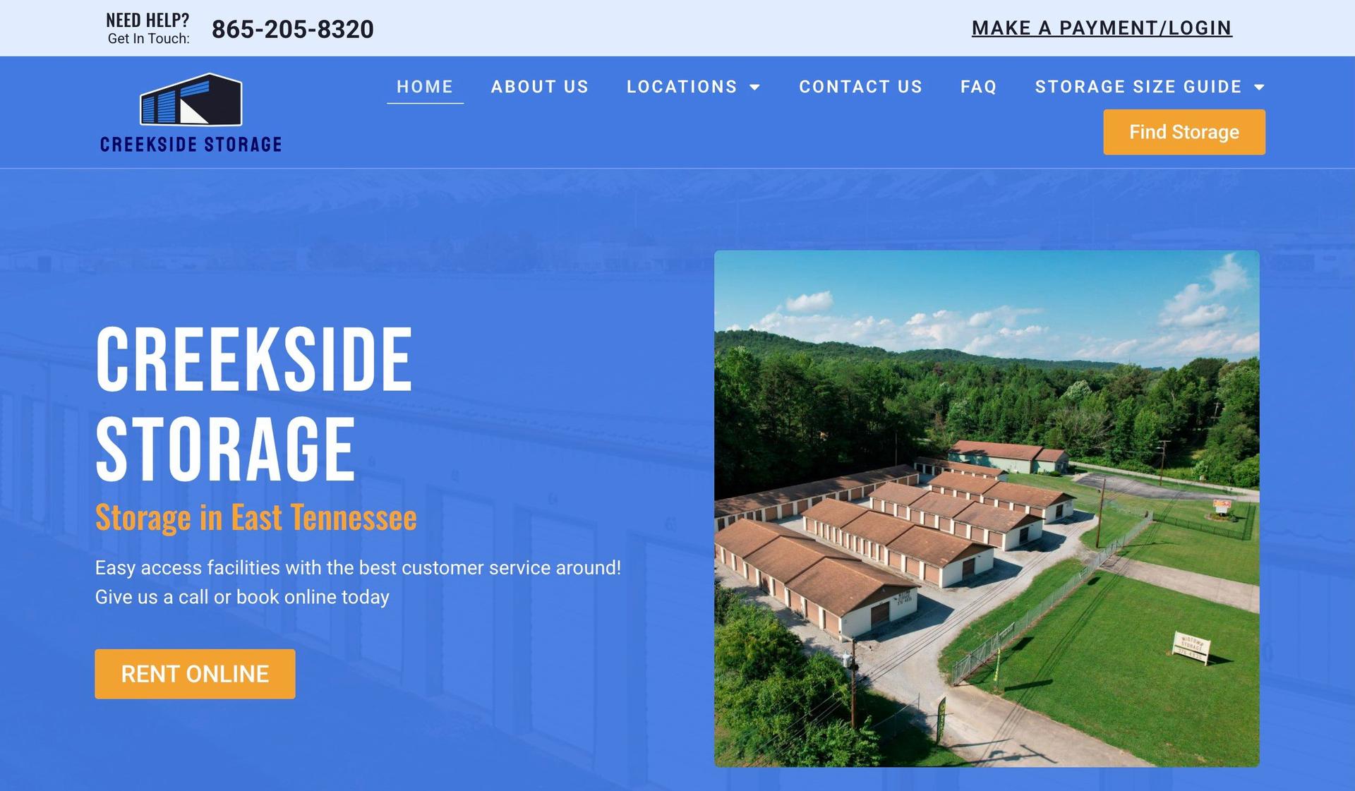 Creekside Storage-self storage websites