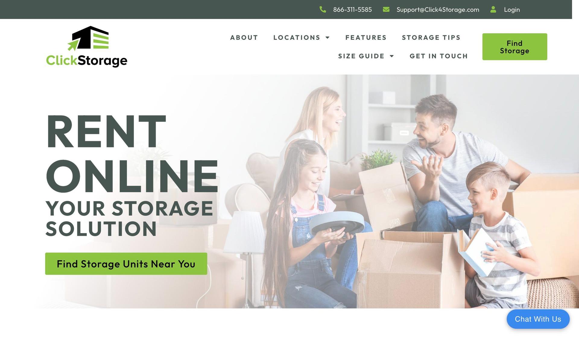 Click 4 Storage-self storage websites