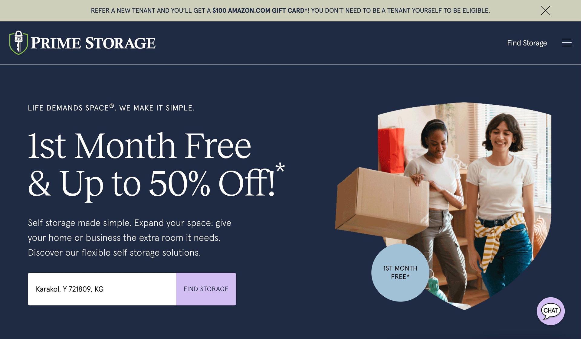 Prime Storage-self storage websites