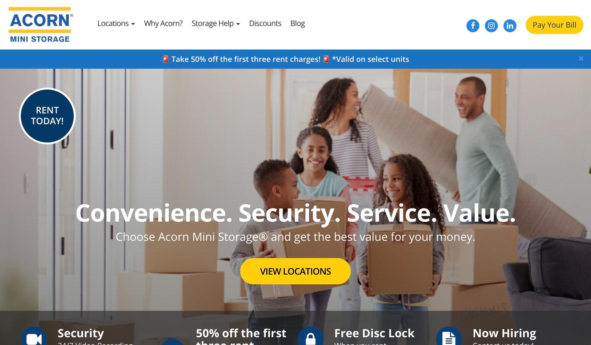 Acorn Mini Storage-self storage websites