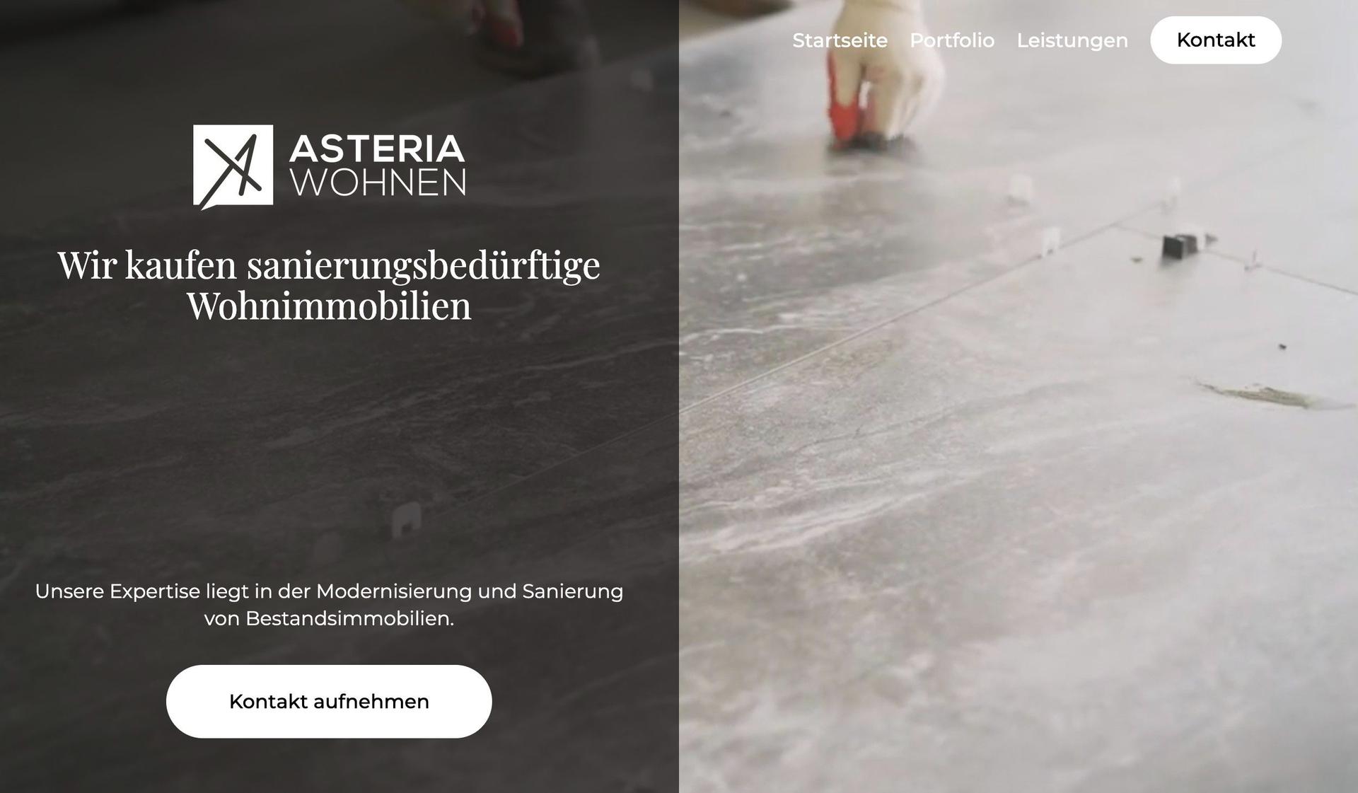 Asteria Wohnen-restoration website examples