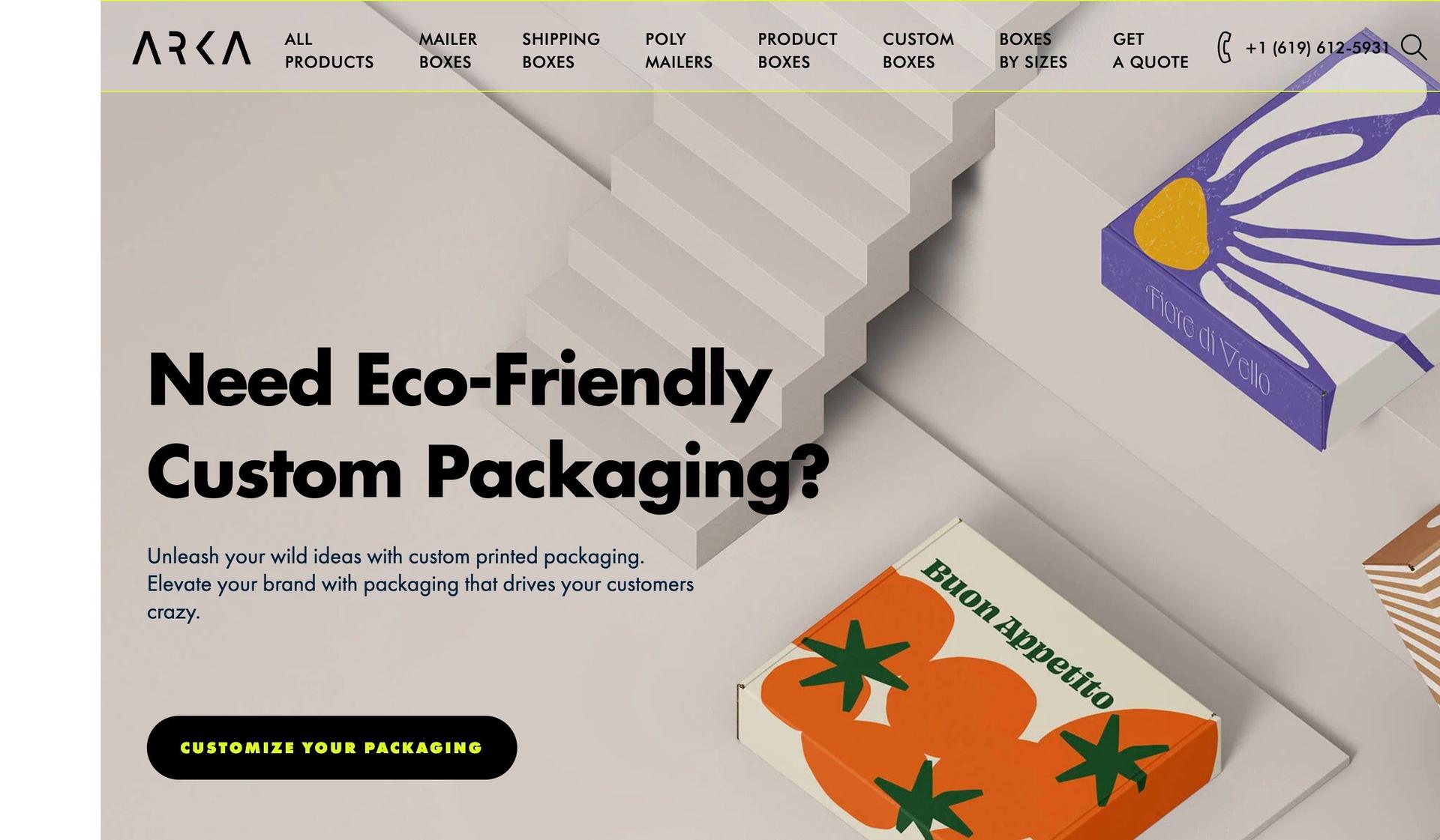 Arka-packaging websites