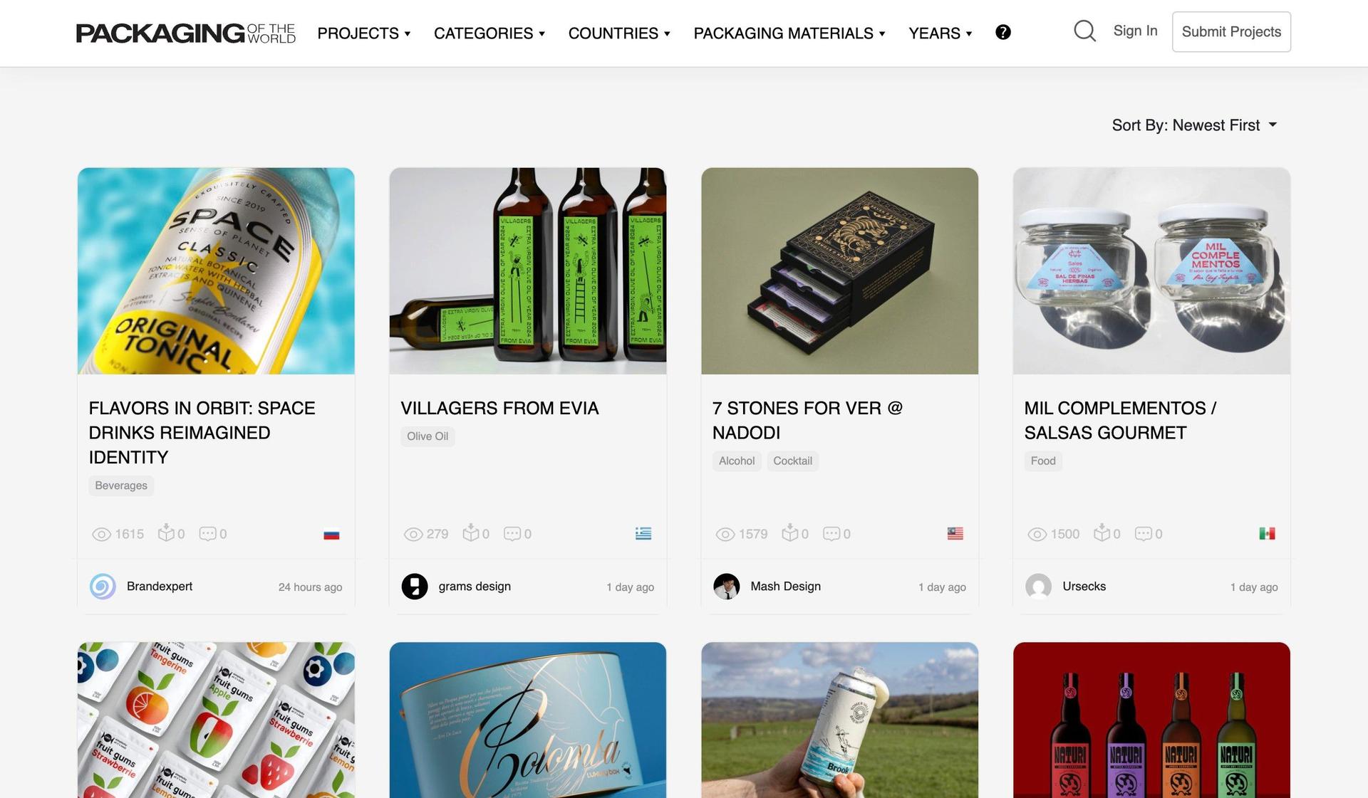 Packaging of the World-packaging websites