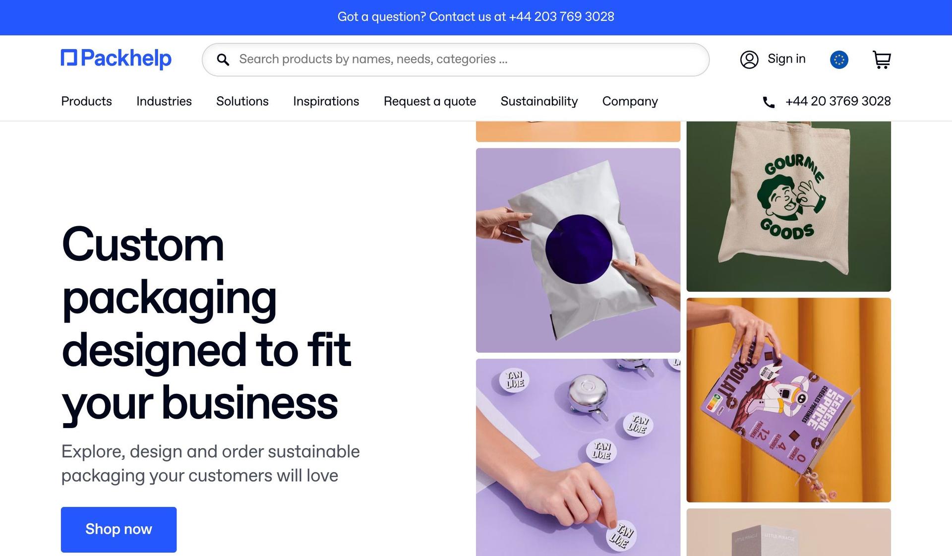 Packhelp-packaging websites