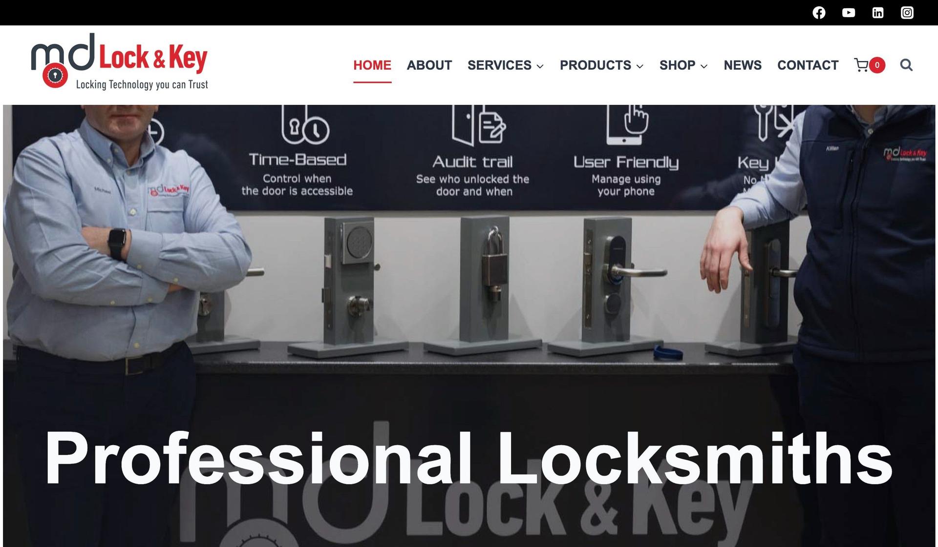 MD Lock and Key-locksmith websites
