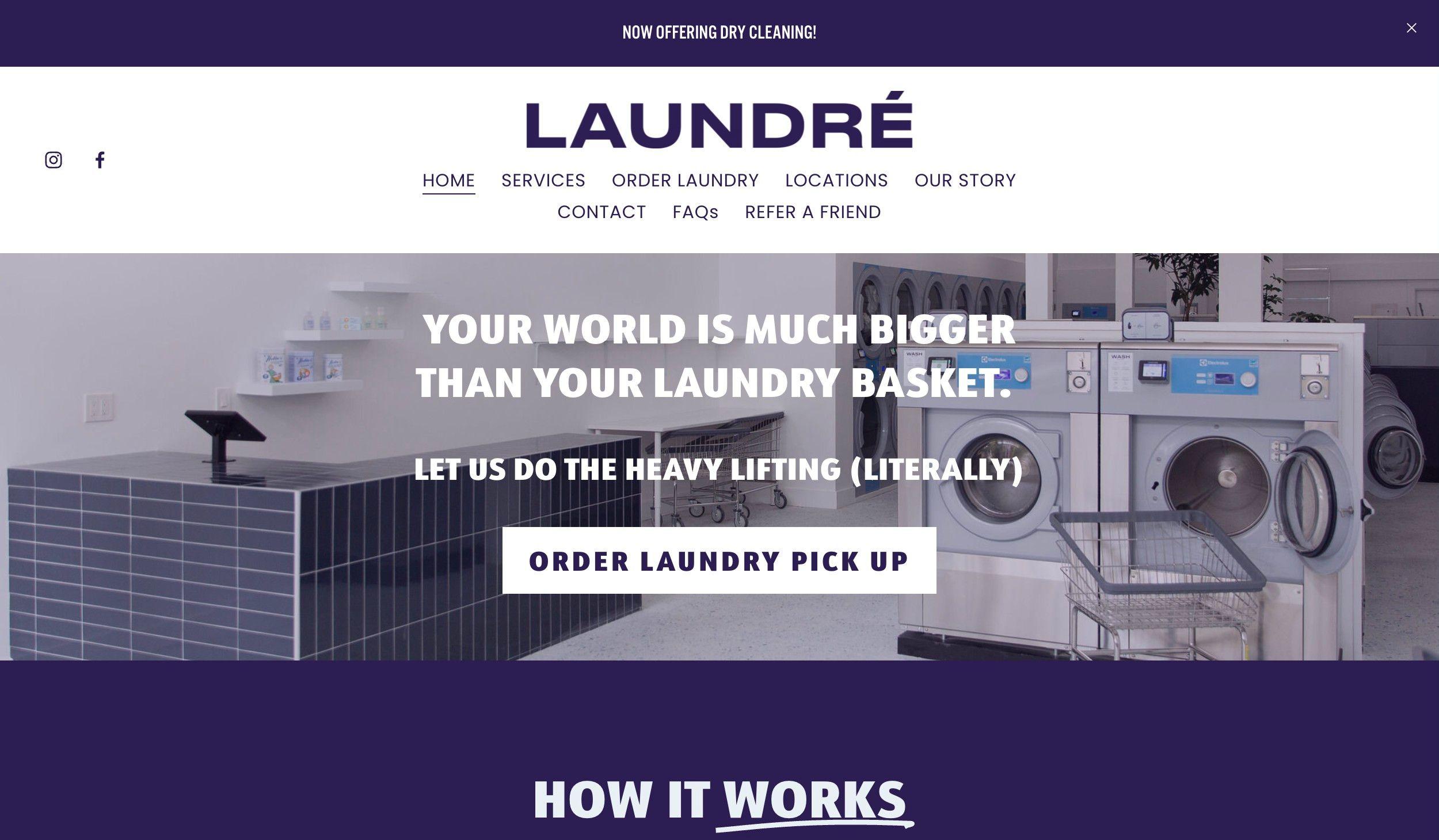 laundry website examples