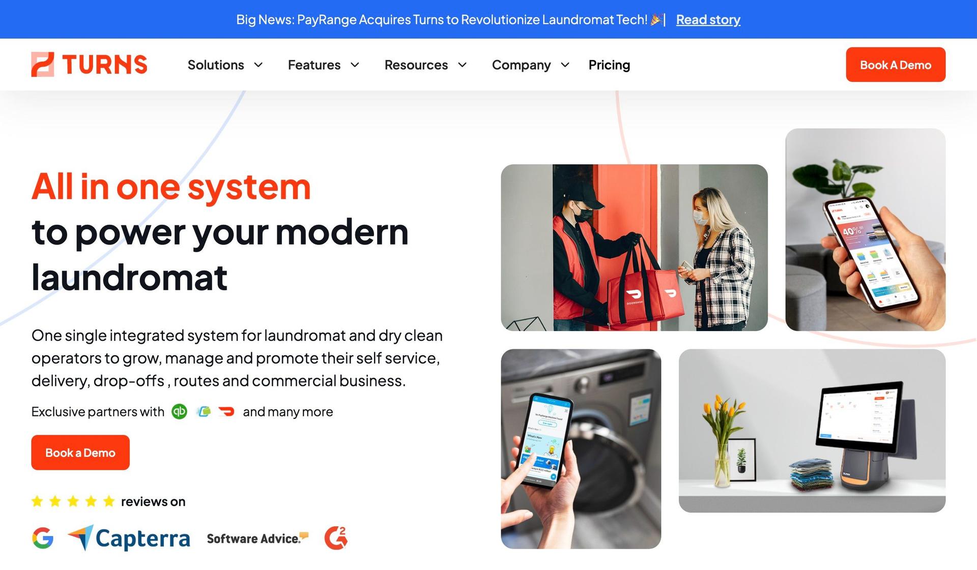Turns-laundry website examples