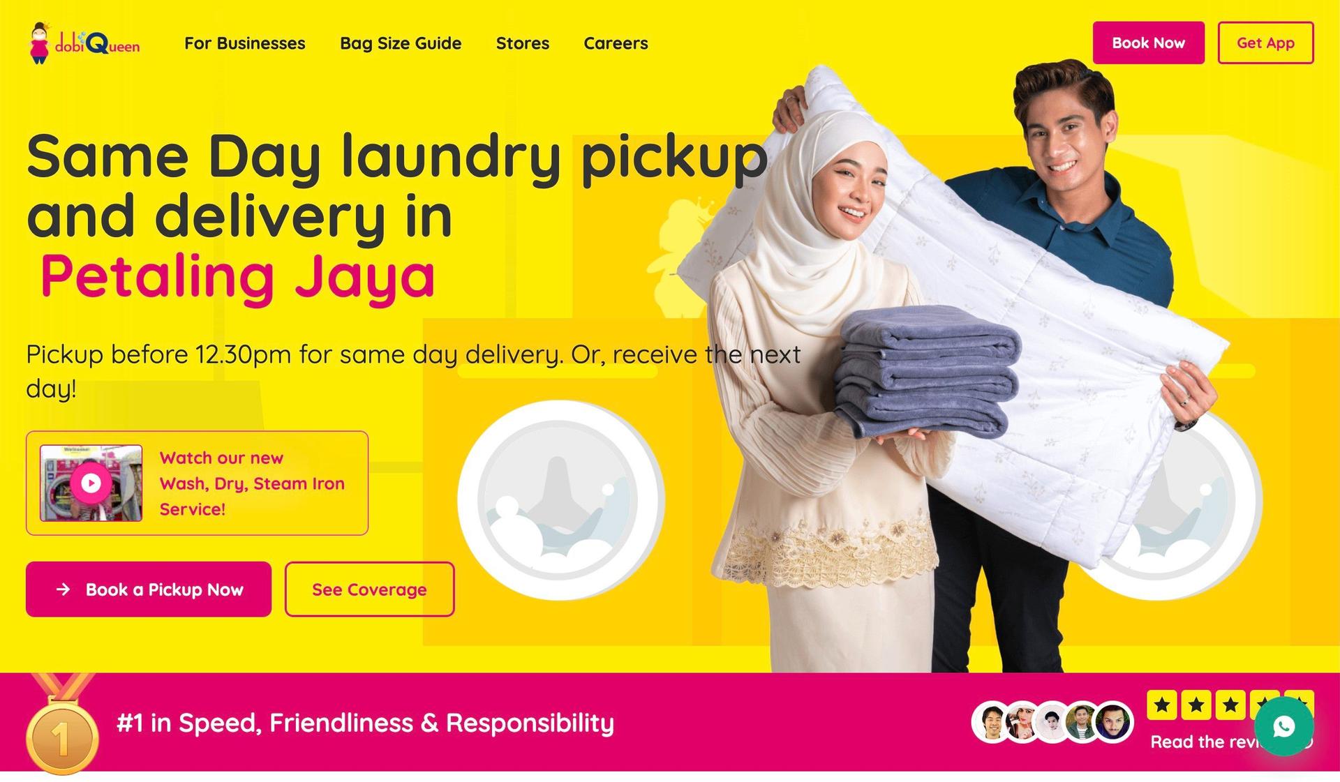 Dobi Queen-laundry website examples