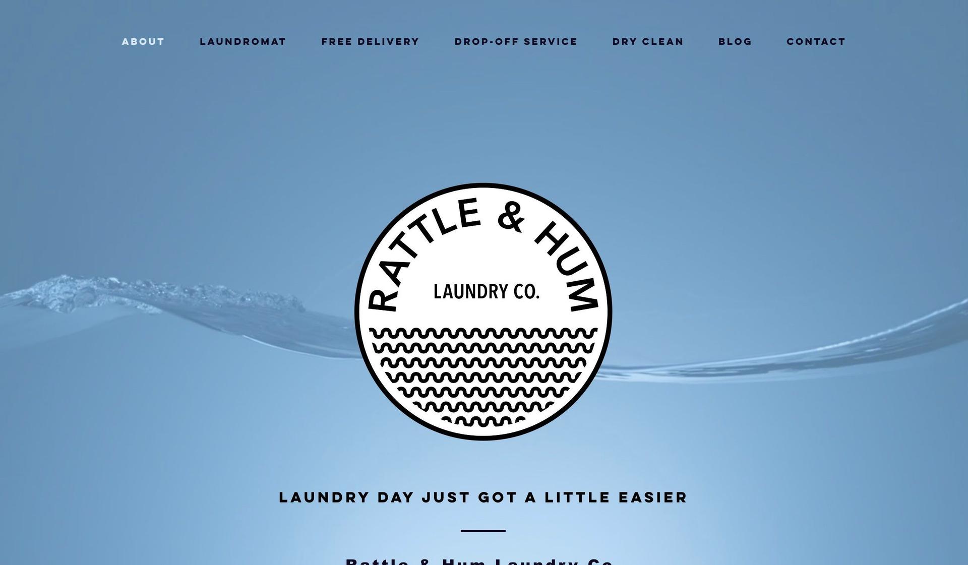 Rattle Hum Laundry-laundry website examples