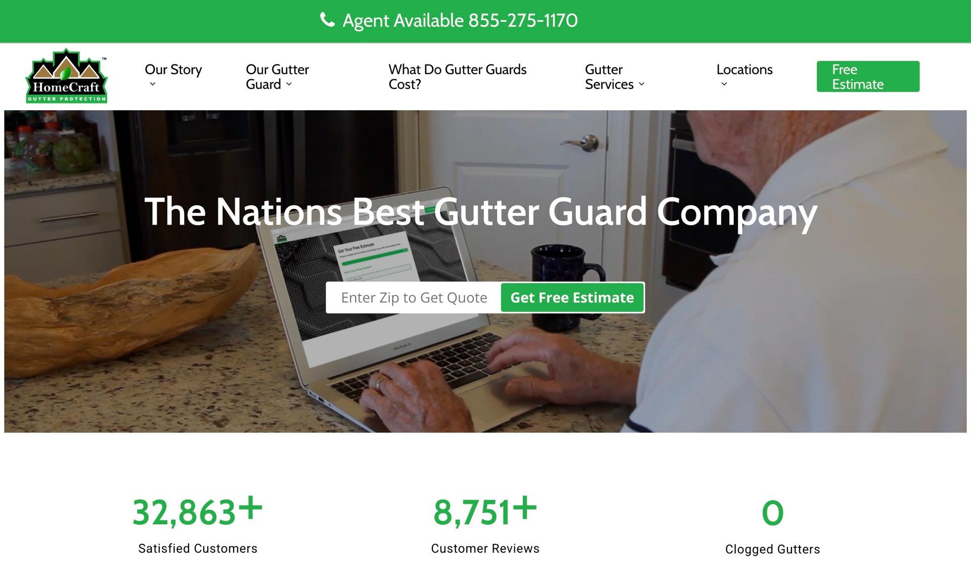 HomeCraft Gutter Protection-gutter website designs