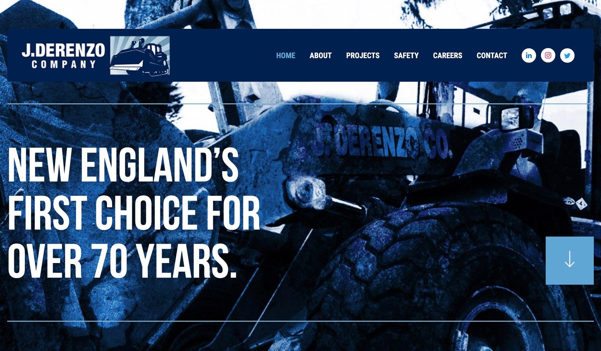 J. Derenzo Co.-excavation website design examples