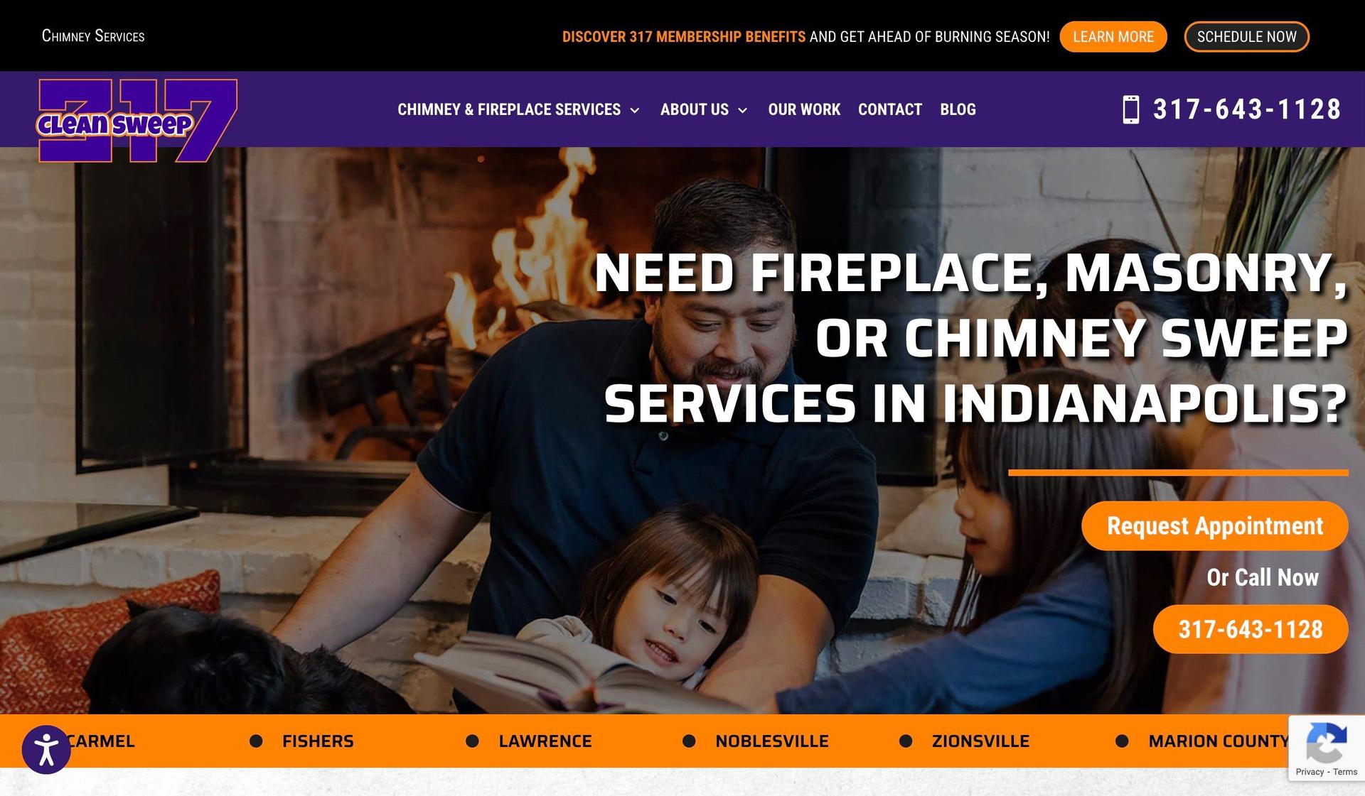 Clean Sweep 317-chimney repair websites