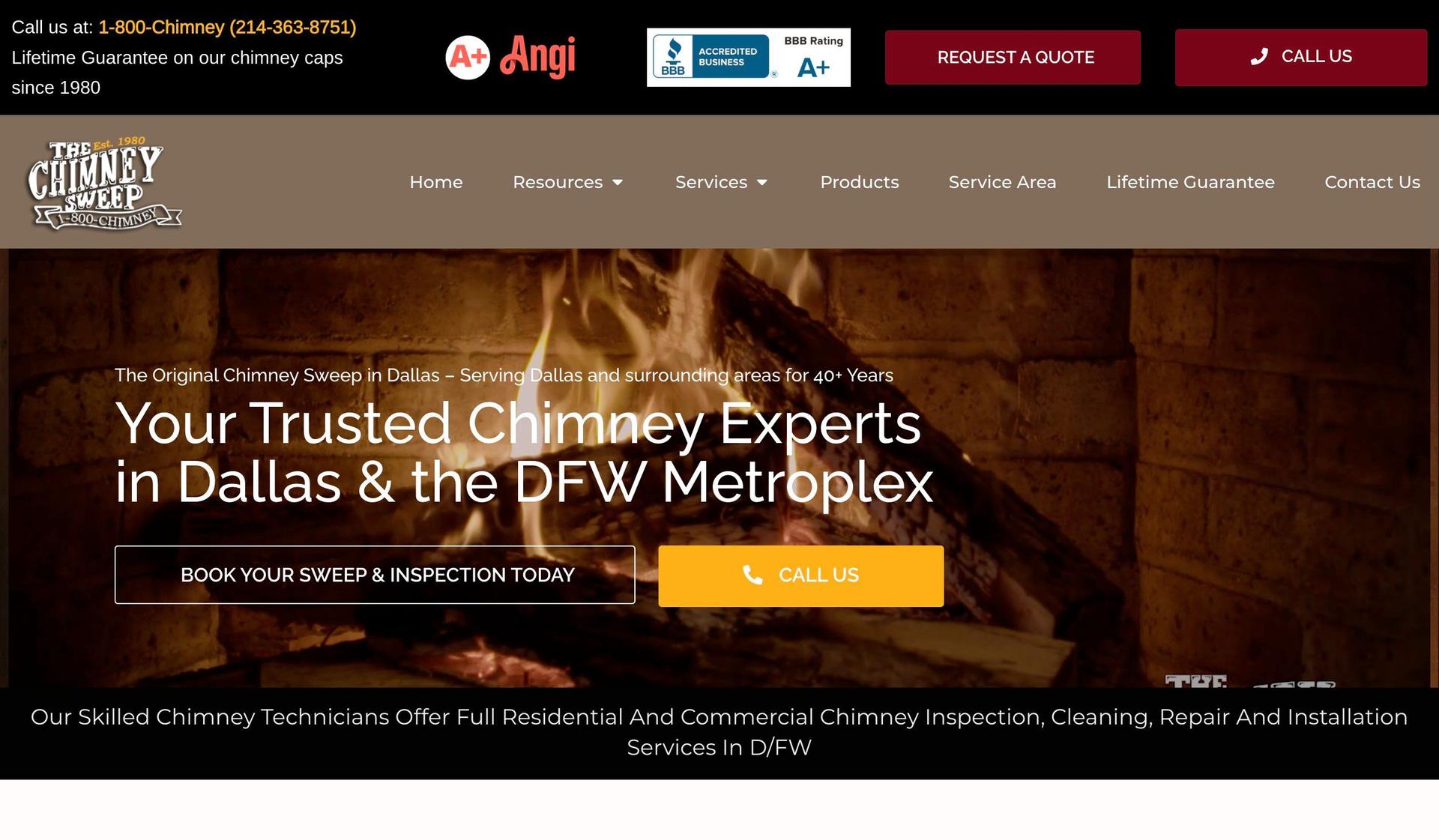 The Chimney Sweep-chimney repair websites