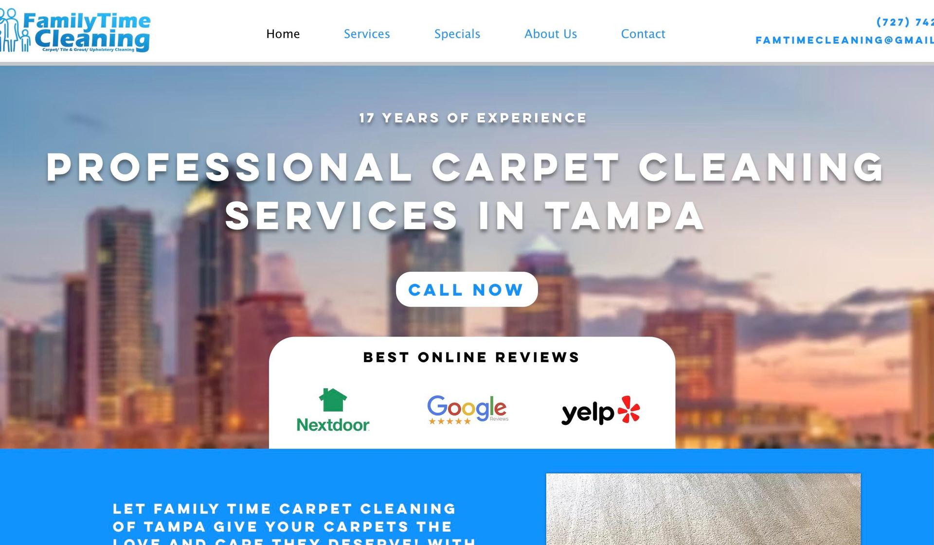 Family Time Cleaning-carpet cleaning websites
