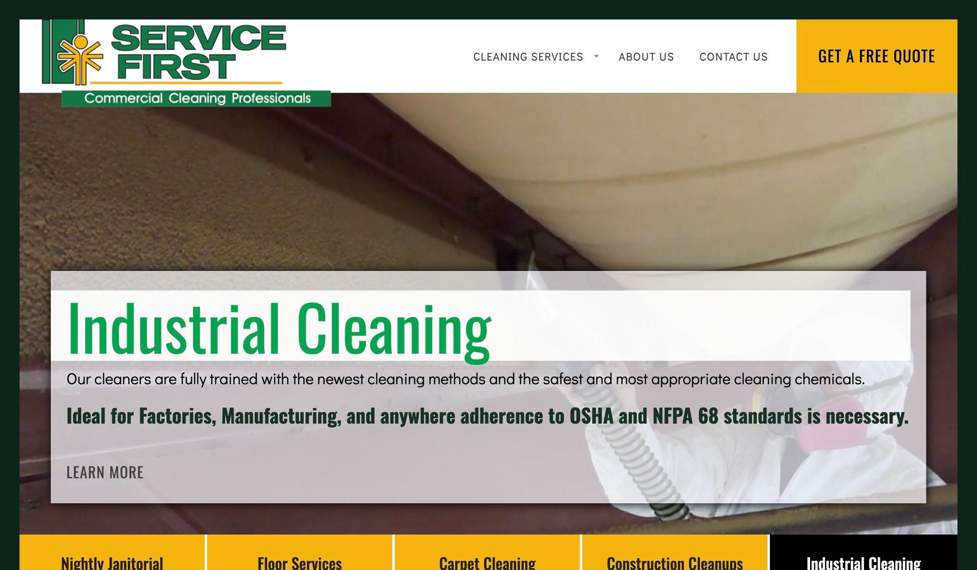 Serv-First-carpet cleaning websites