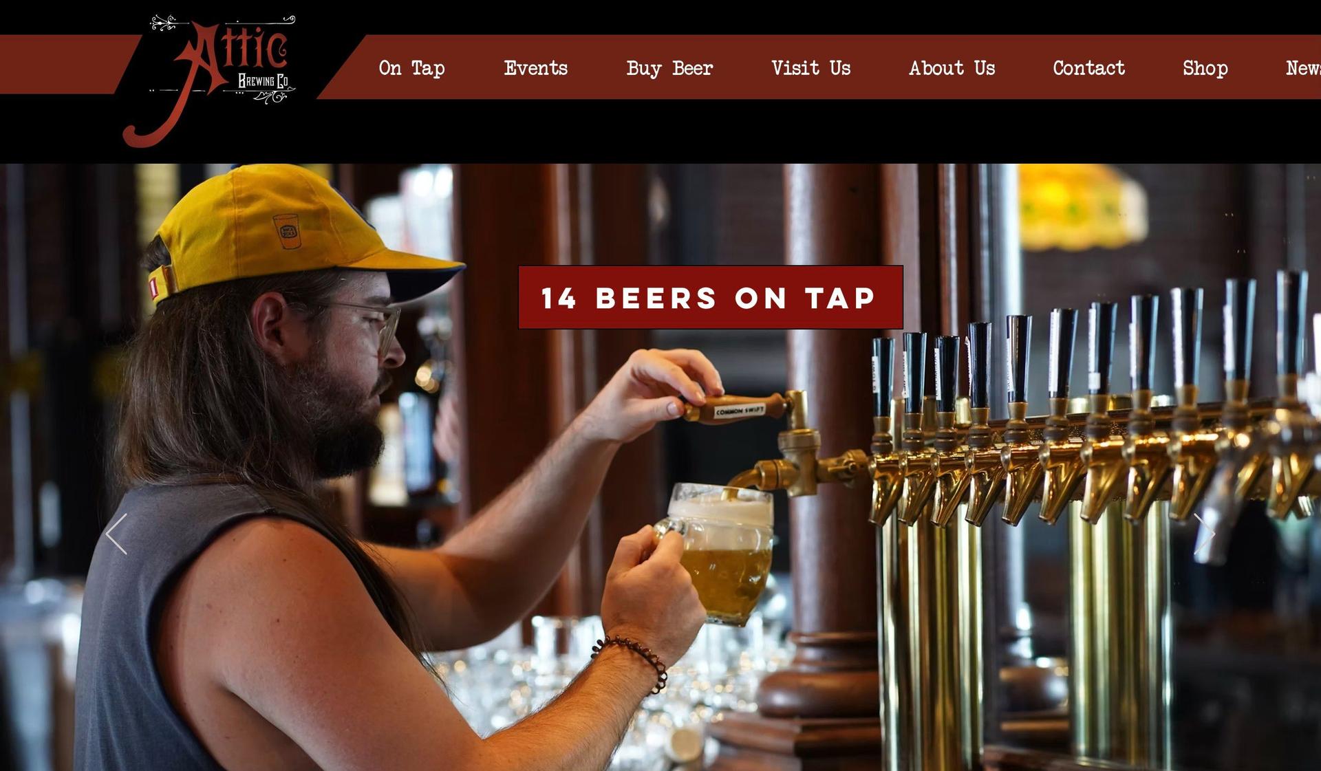 Attic Brewing-brewery websites