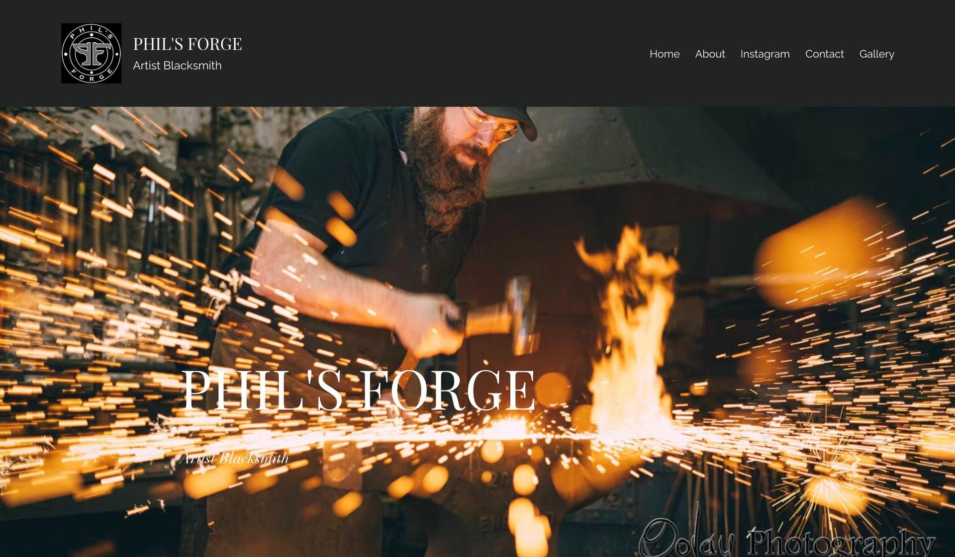 Phil's Forge-blacksmith websites