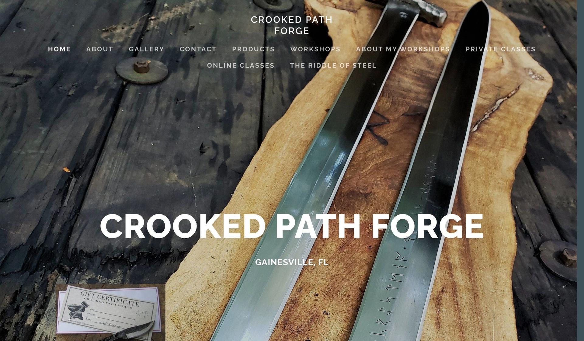 Crooked Path Forge-blacksmith websites