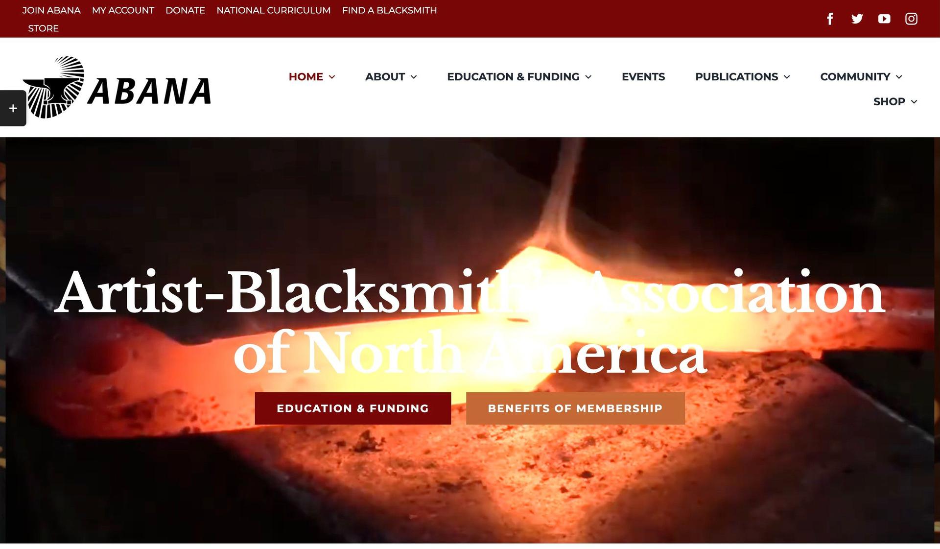 ABANA-blacksmith websites