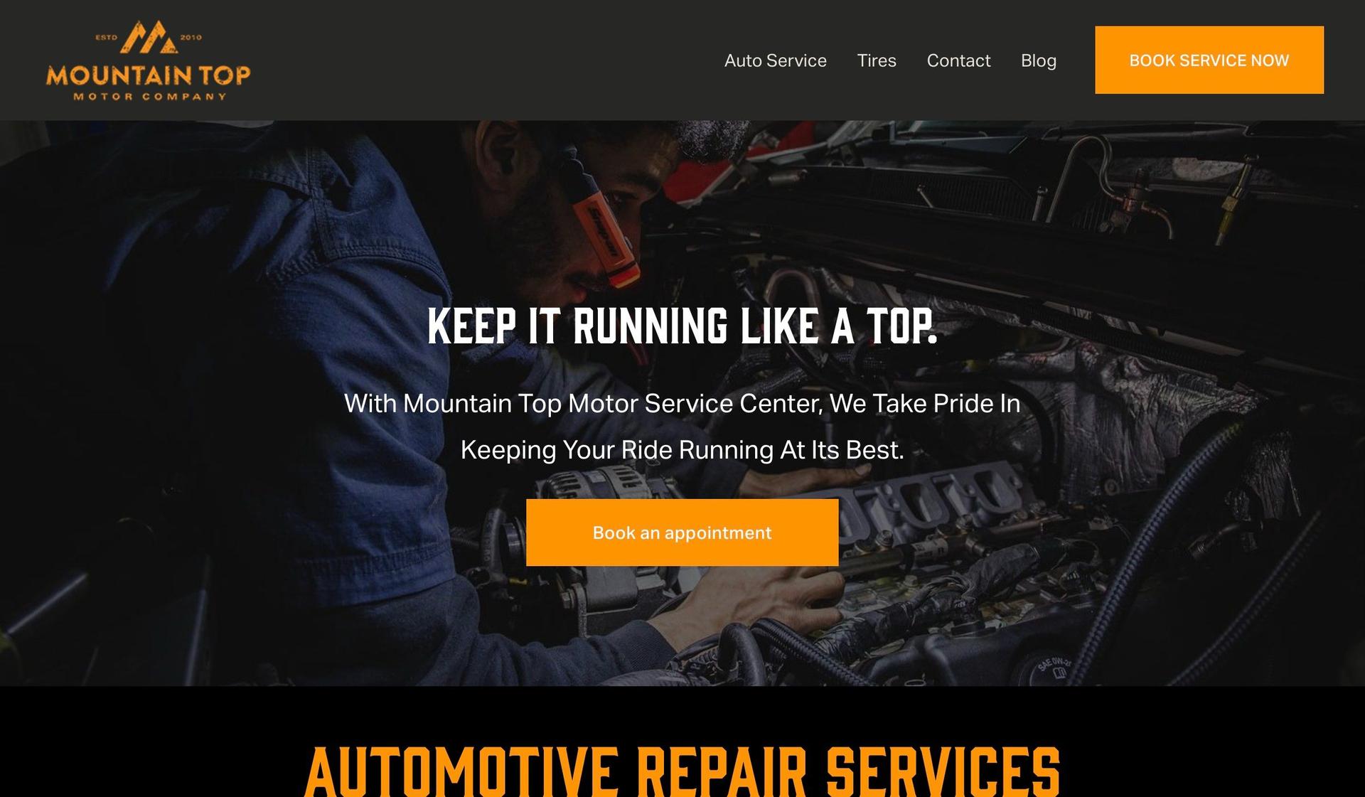 Mountain Top Auto Service-auto repair websites