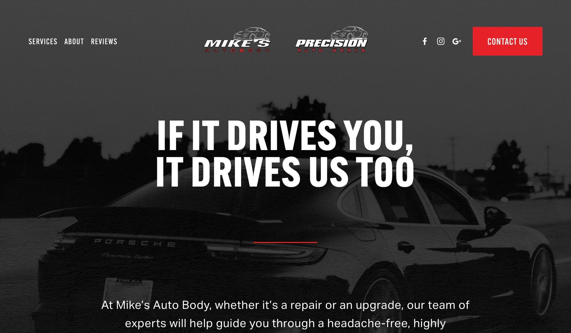 Mike's Auto Body North-auto repair websites