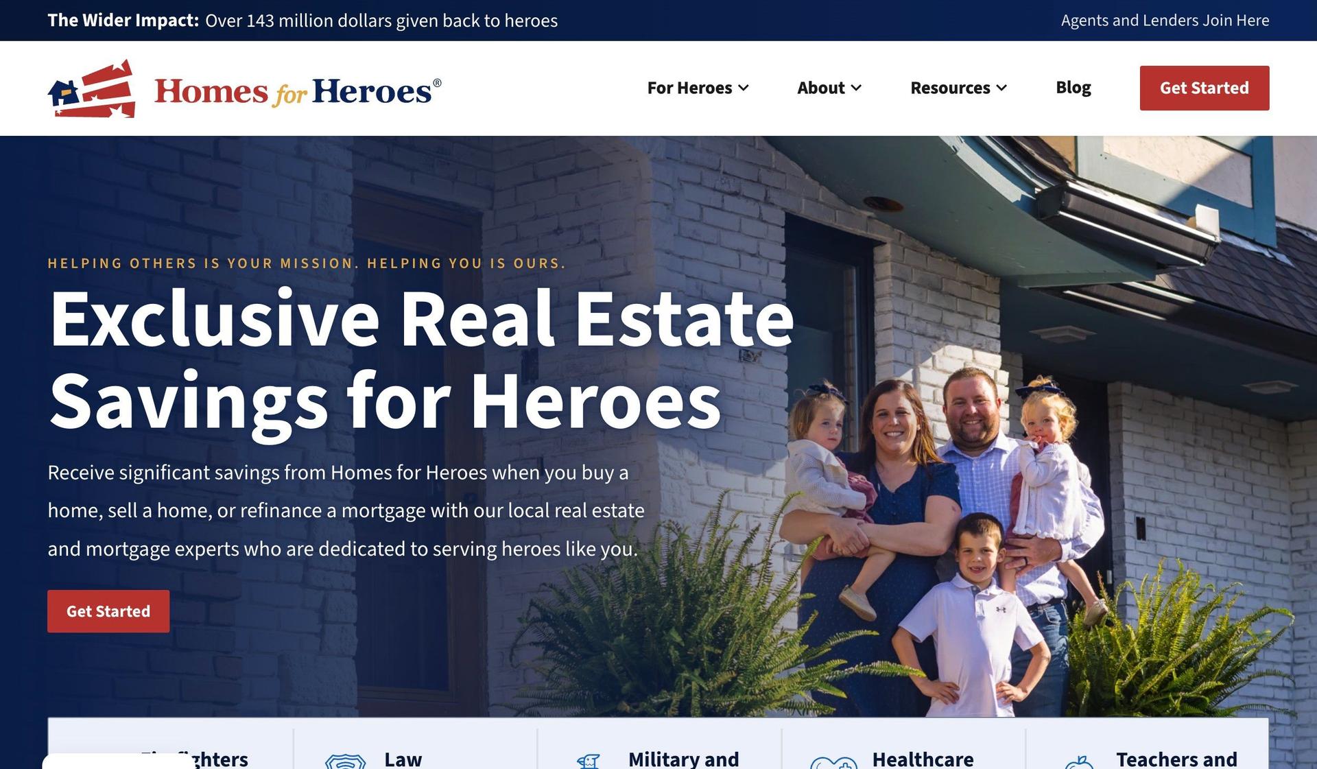 Homes for Heroes-real estate appraisal websites