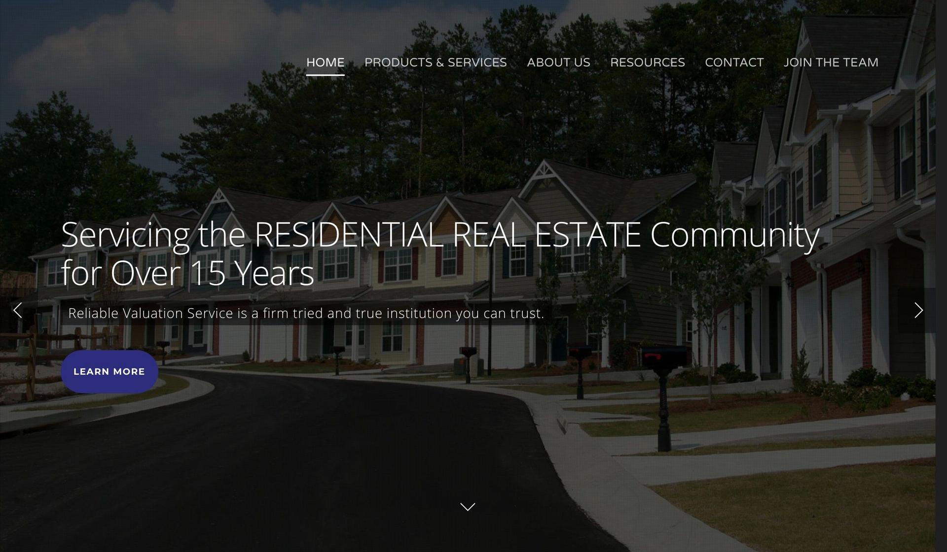 Reliable Valuation Service-real estate appraisal websites