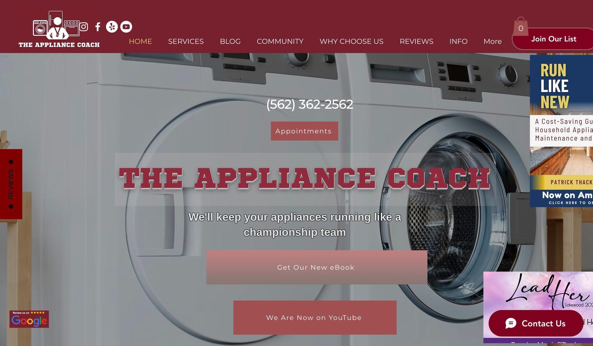 The Appliance Coach-appliance repair websites