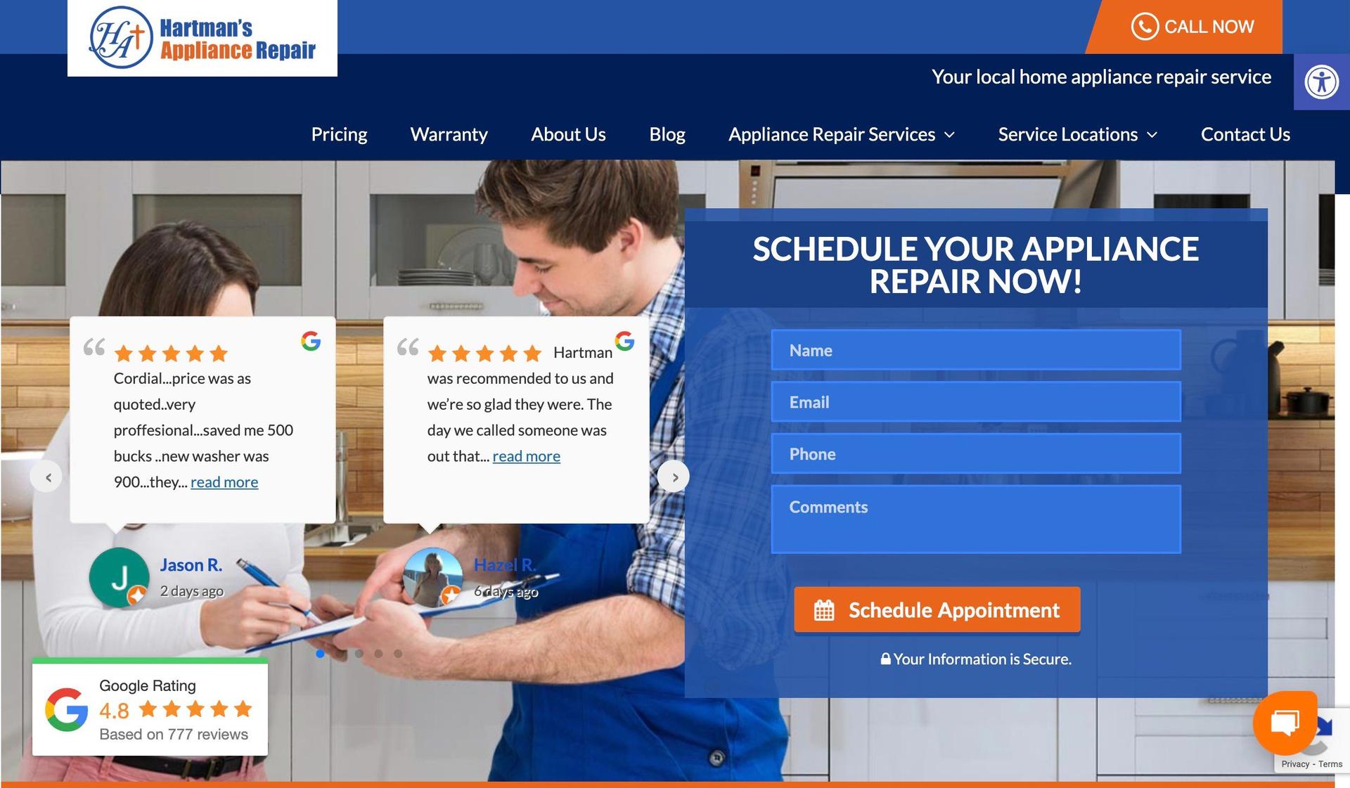 Hartman Appliance Repair-appliance repair websites