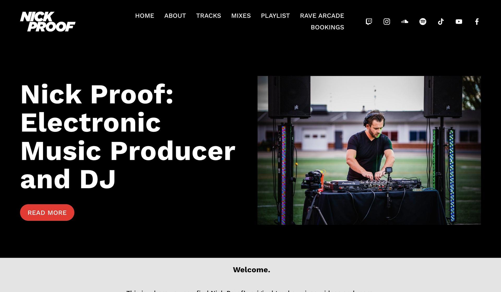 DJ Nick Proof-music producer websites