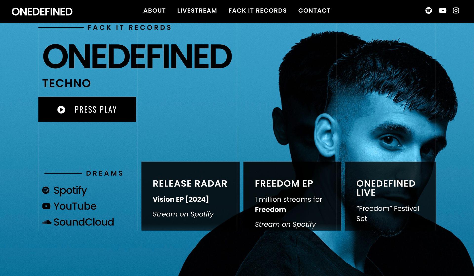 One Defined-music producer websites