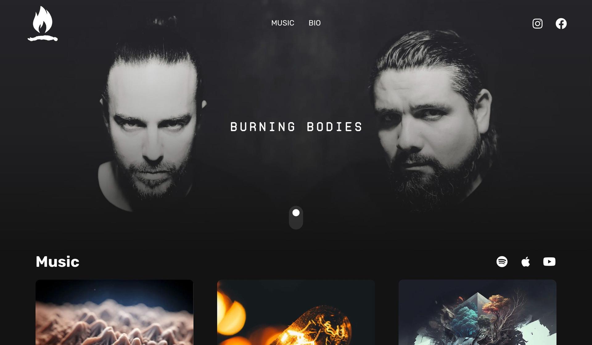 Burning Bodies-music producer websites