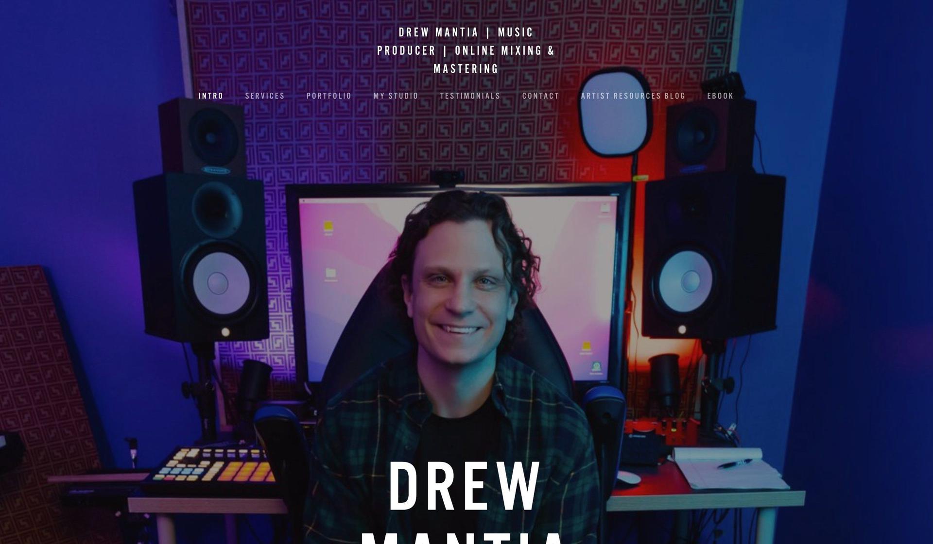 Drew Mantia-music producer websites