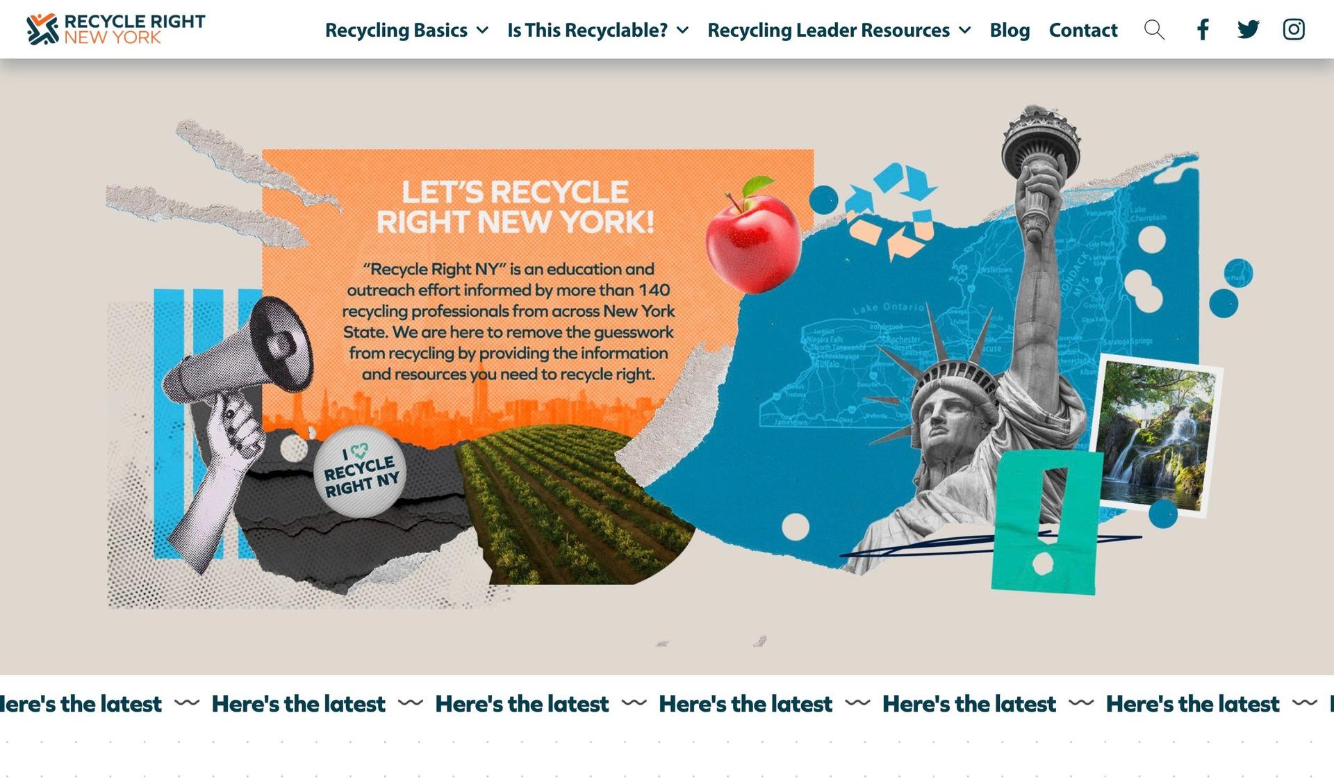 Recycle Right NY-recycling website examples