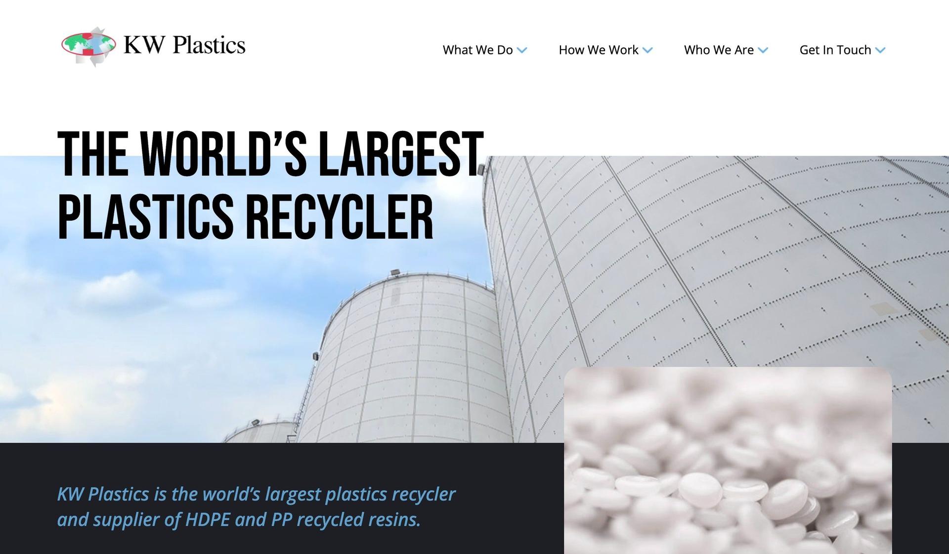 KW Plastics-recycling website examples
