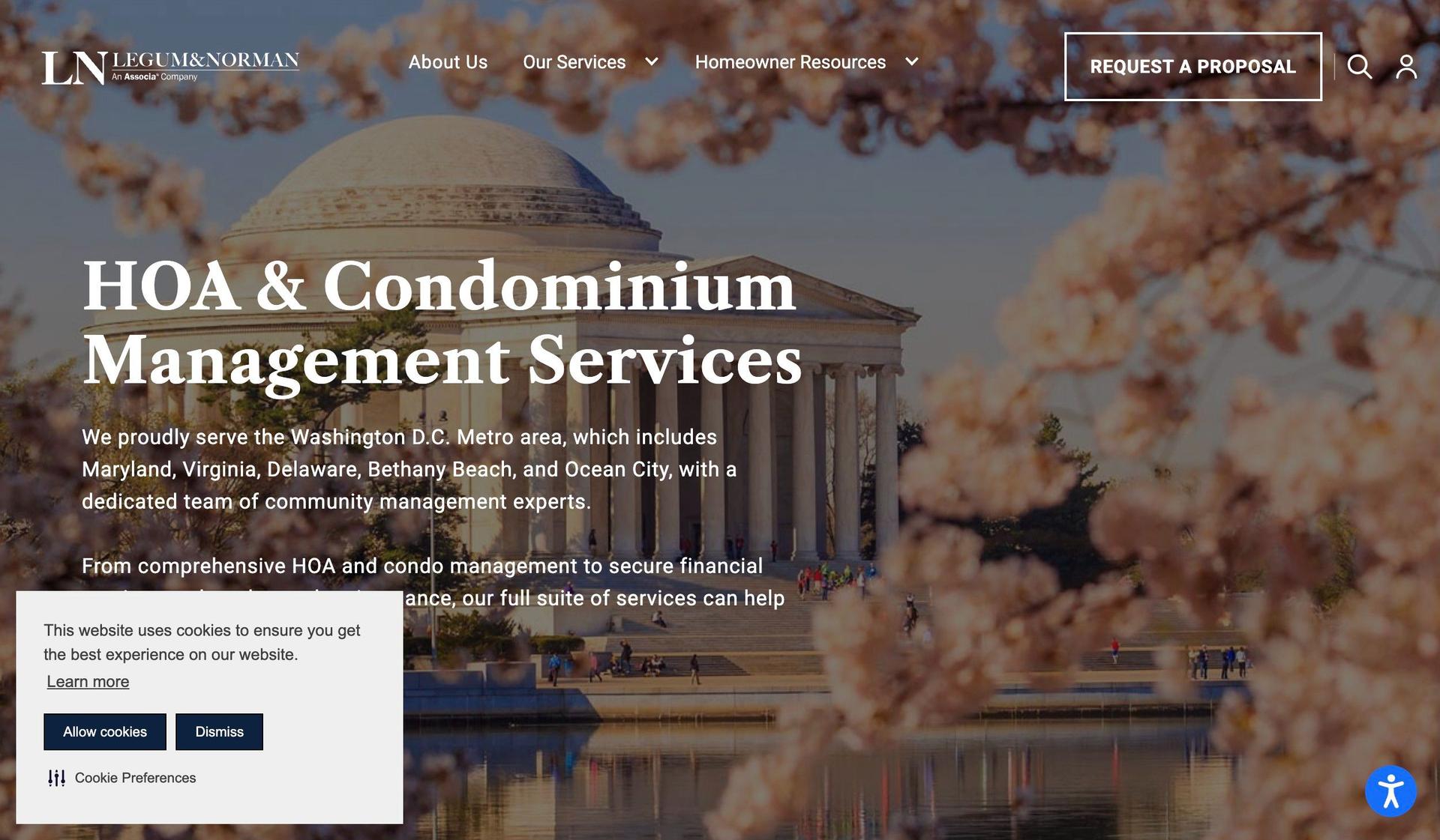 Legum & Norman-property management websites