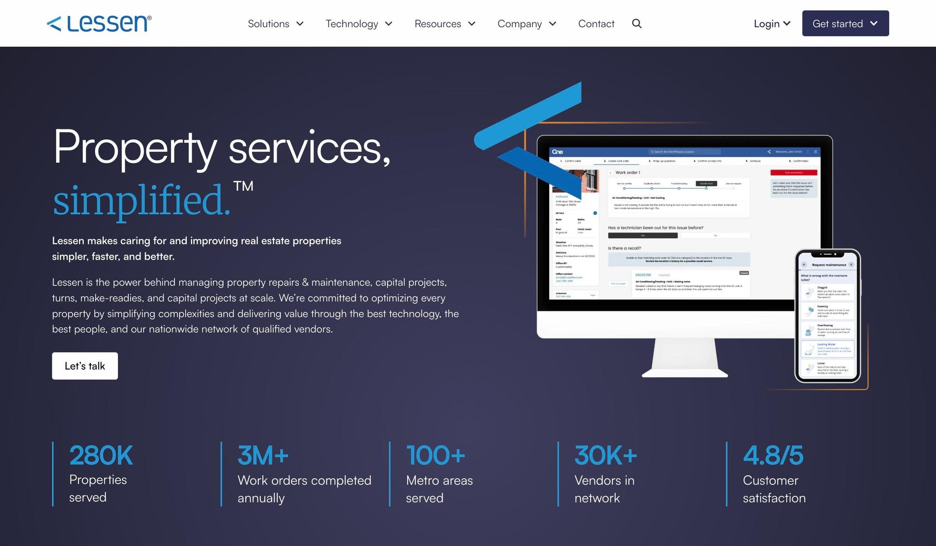 Lessen-property management websites