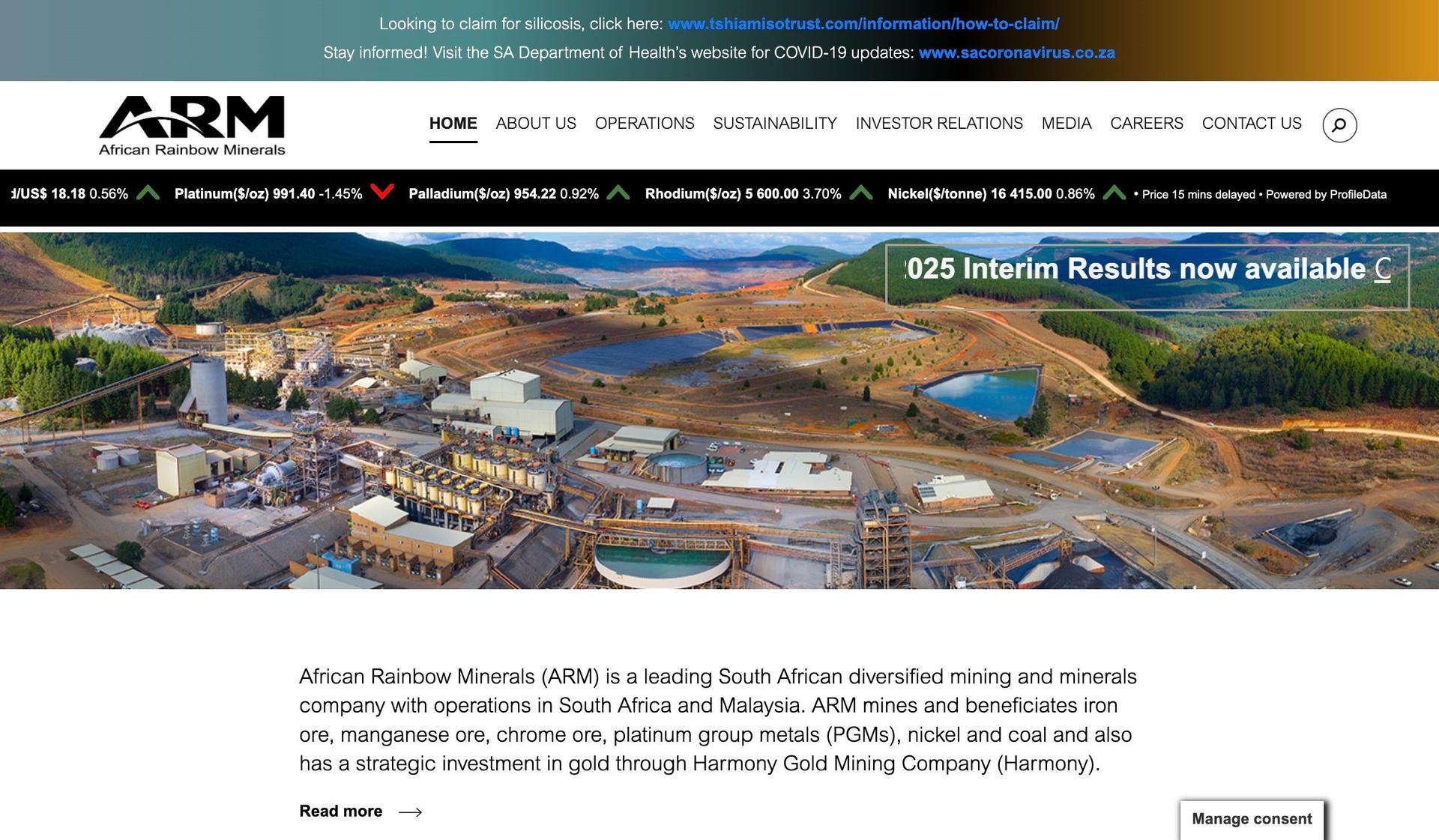 African Rainbow Minerals-+mining website examples+
