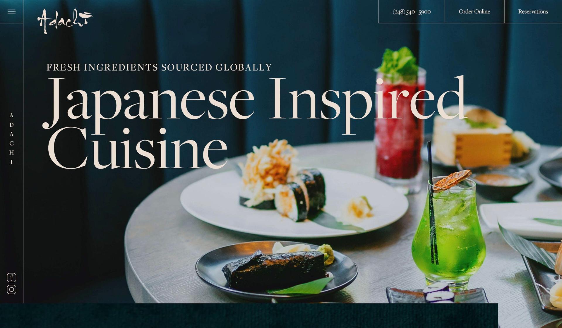 Adachi Restaurant-sushi restaurant websites
