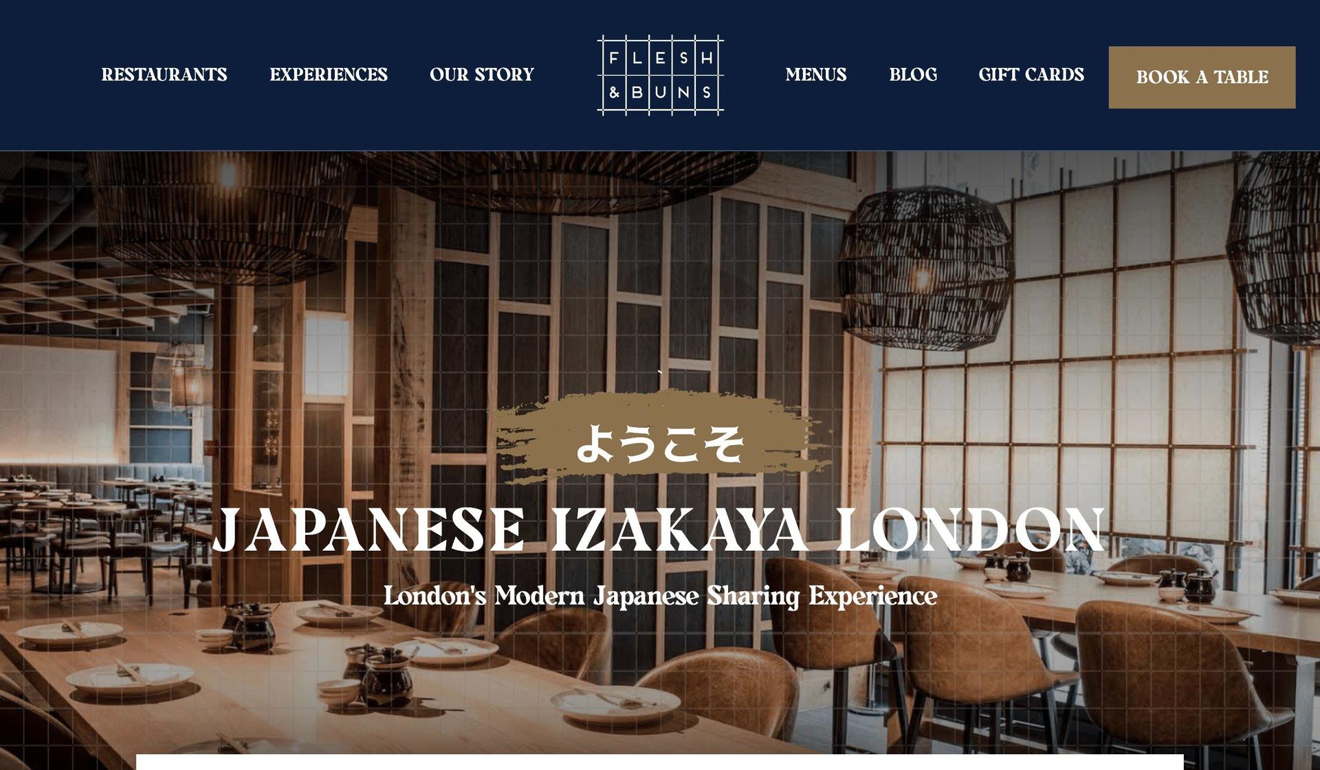 Flesh and Buns-sushi restaurant websites