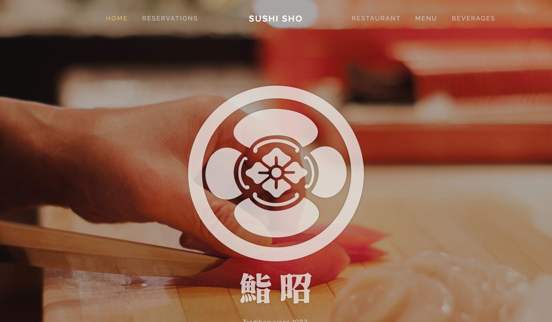 Sushi Sho-sushi restaurant websites