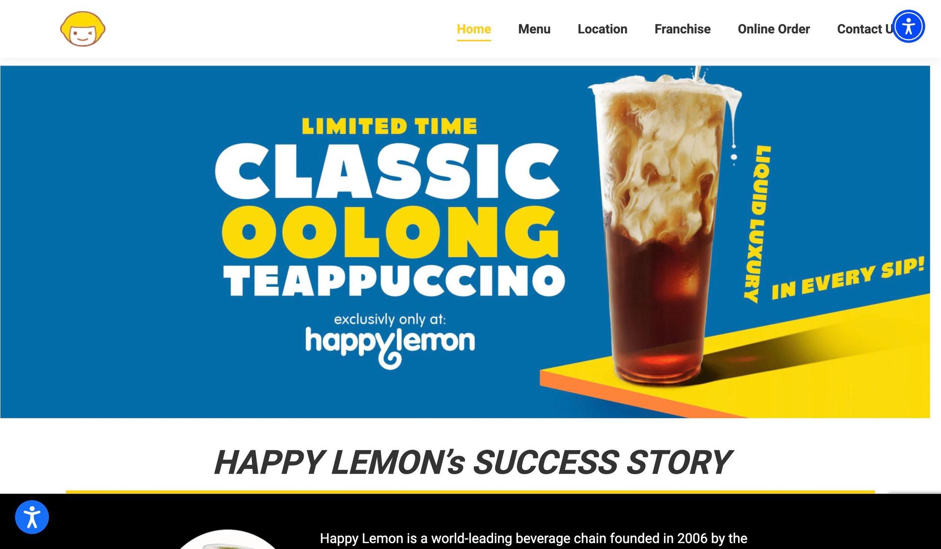Happy Lemon USA-bubble tea websites