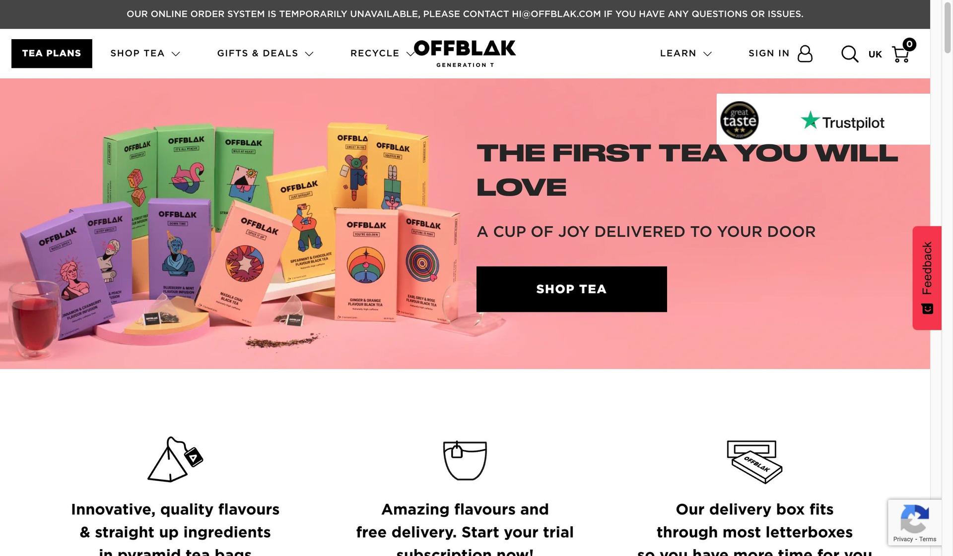 Offblak-bubble tea websites