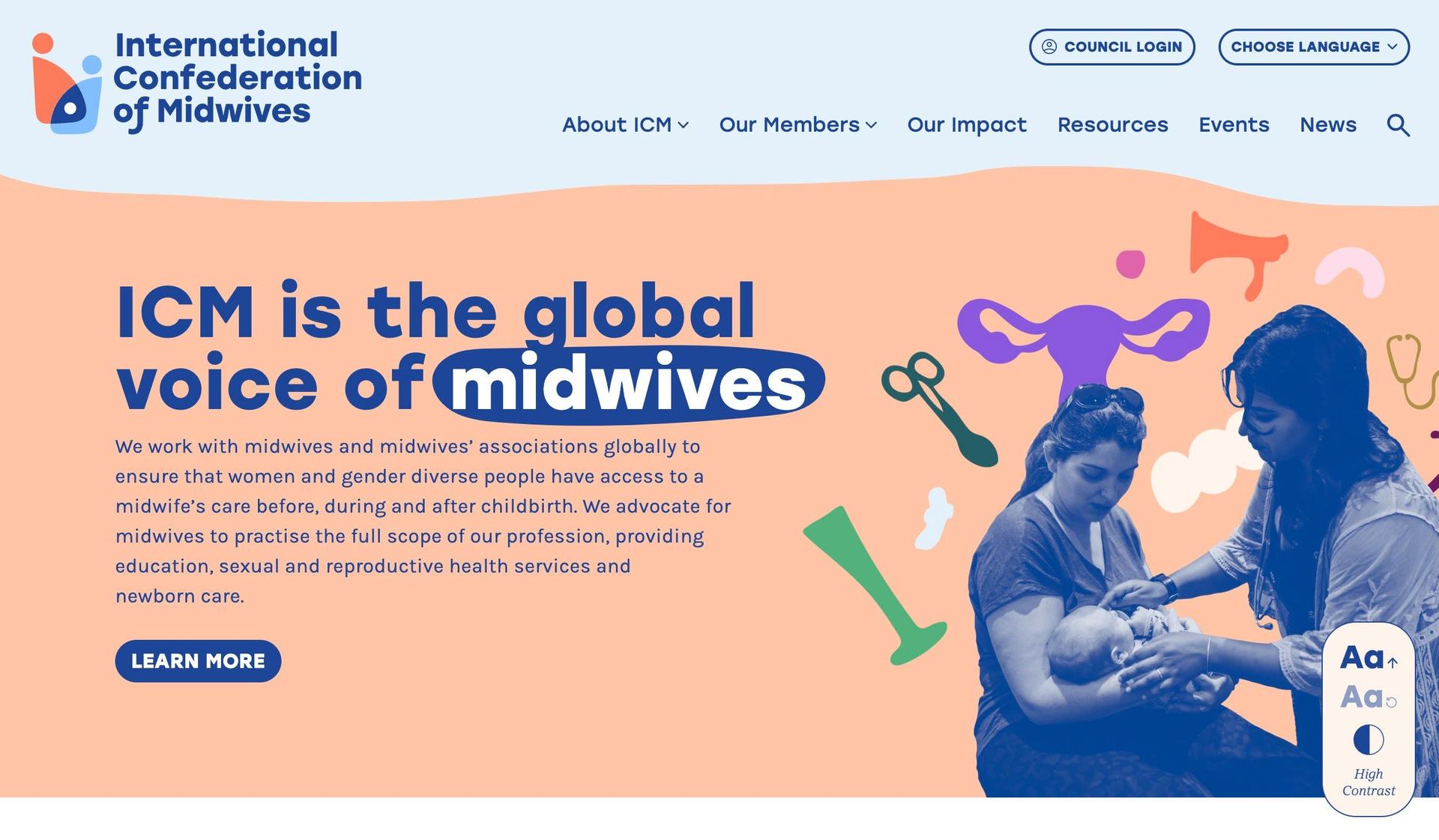 International Midwives-doula websites